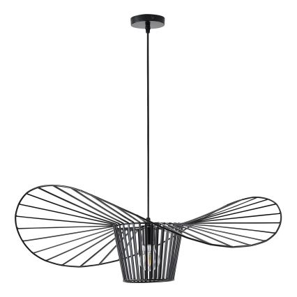 Luster na sajli 1xE27/40W/230V crno