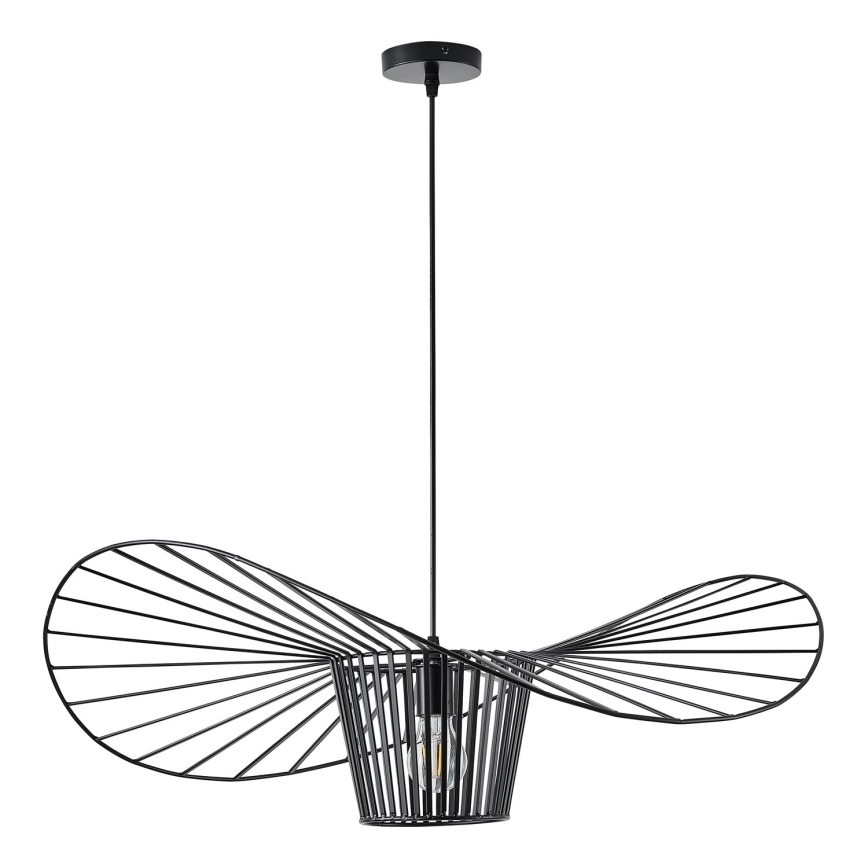 Luster na sajli 1xE27/40W/230V crno