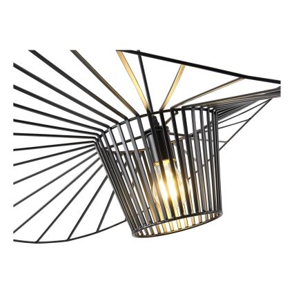 Luster na sajli 1xE27/40W/230V crno