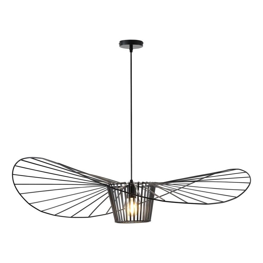 Luster na sajli 1xE27/40W/230V crno
