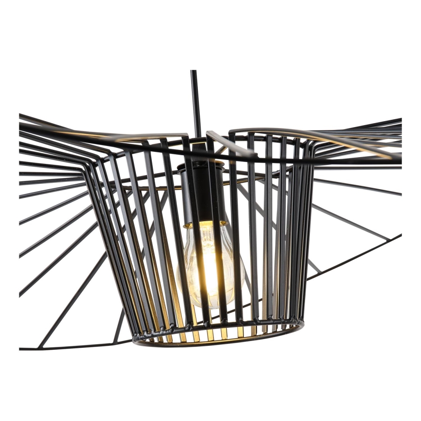 Luster na sajli 1xE27/40W/230V crno