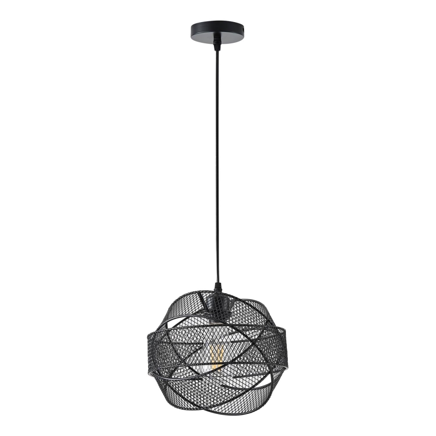 Luster na sajli 1xE27/40W/230V crno