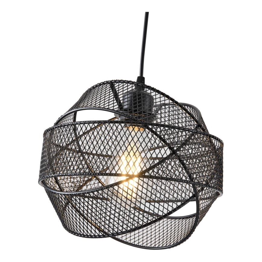 Luster na sajli 1xE27/40W/230V crno