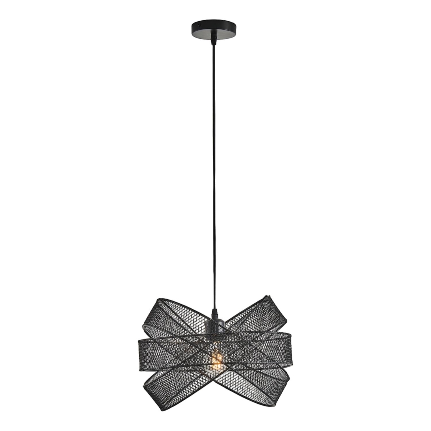 Luster na sajli 1xE27/40W/230V crno