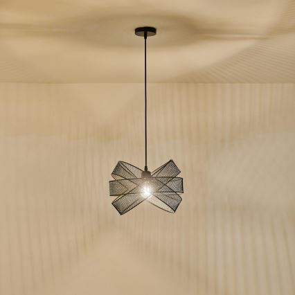 Luster na sajli 1xE27/40W/230V crno