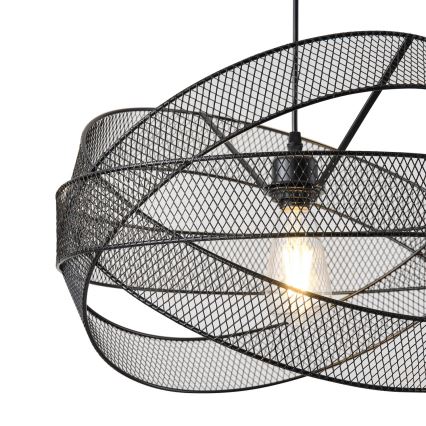 Luster na sajli 1xE27/40W/230V crno
