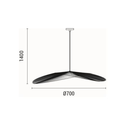 Luster na sajli 1xE27/40W/230V