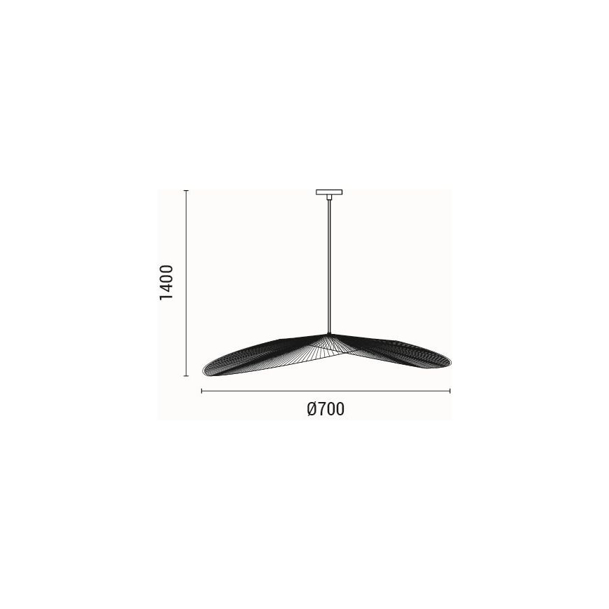 Luster na sajli 1xE27/40W/230V