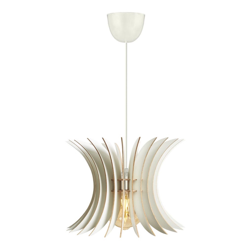 Luster na sajli 1xE27/60W/230V, bela, prečnik 20 cm