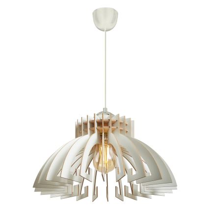 Luster na sajli 1xE27/60W/230V, bela, prečnik 39 cm