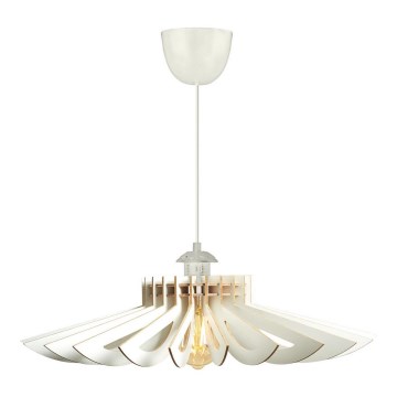 Luster na sajli 1xE27/60W/230V, beli, prečnik 52 cm