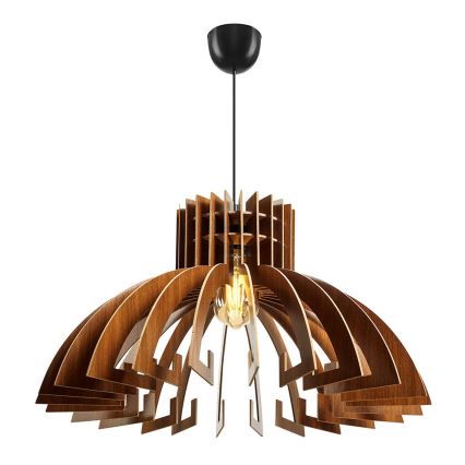 Luster na sajli 1xE27/60W/230V braon prečnik 39 cm