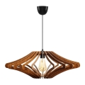 Luster na sajli 1xE27/60W/230V, braon, prečnik 47 cm