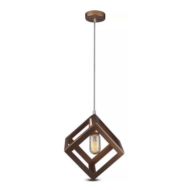 Luster na sajli 1xE27/60W/230V bronza
