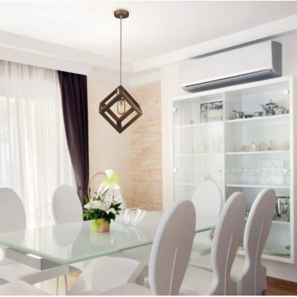 Luster na sajli 1xE27/60W/230V bronza