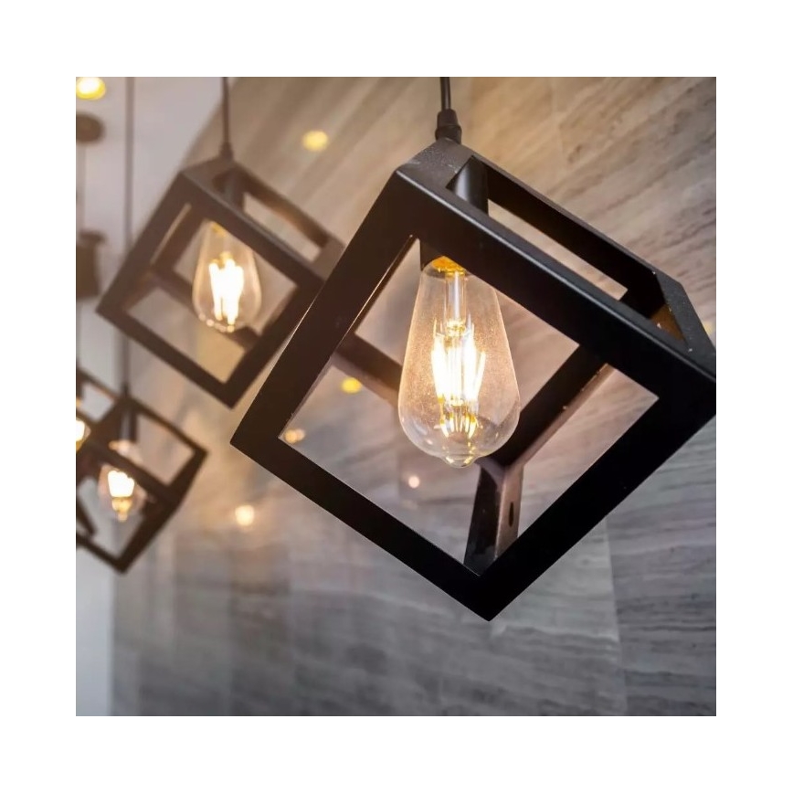 Luster na sajli 1xE27/60W/230V bronza