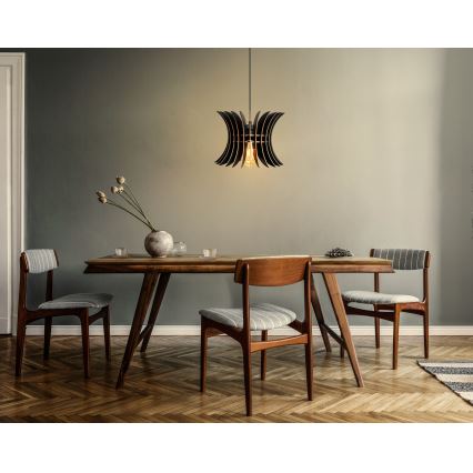 Luster na sajli 1xE27/60W/230V, crna, prečnik 20 cm