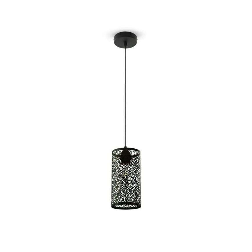 Luster na sajli 1xE27/60W/230V crno