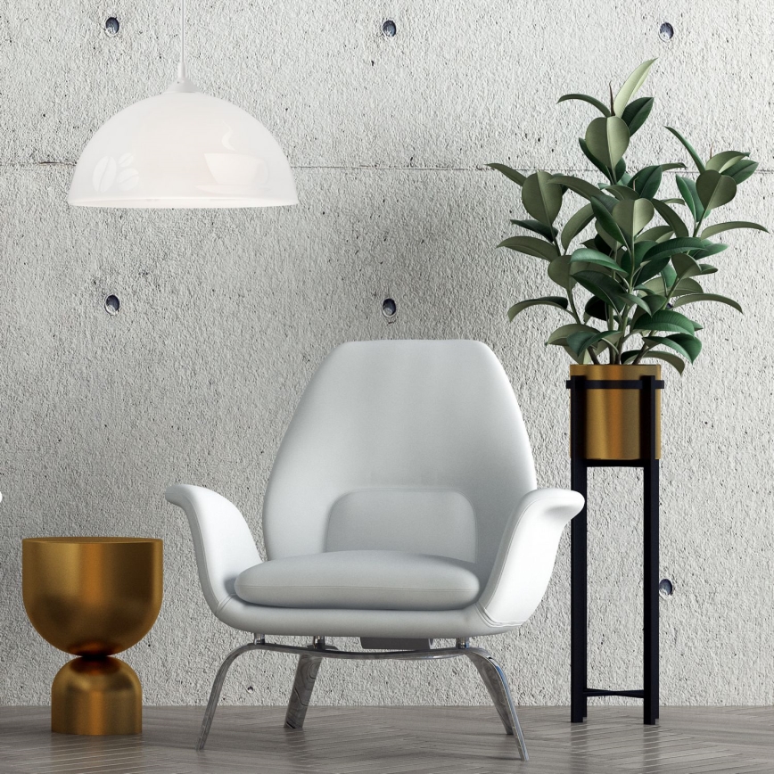 Luster na sajli 1xE27/60W/230V kafa