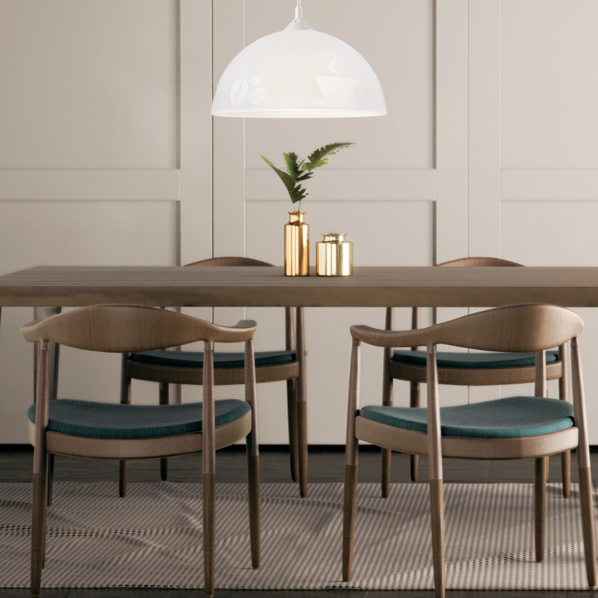 Luster na sajli 1xE27/60W/230V kafa