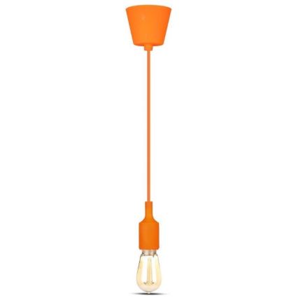 Luster na sajli 1xE27/60W/230V narandžasta