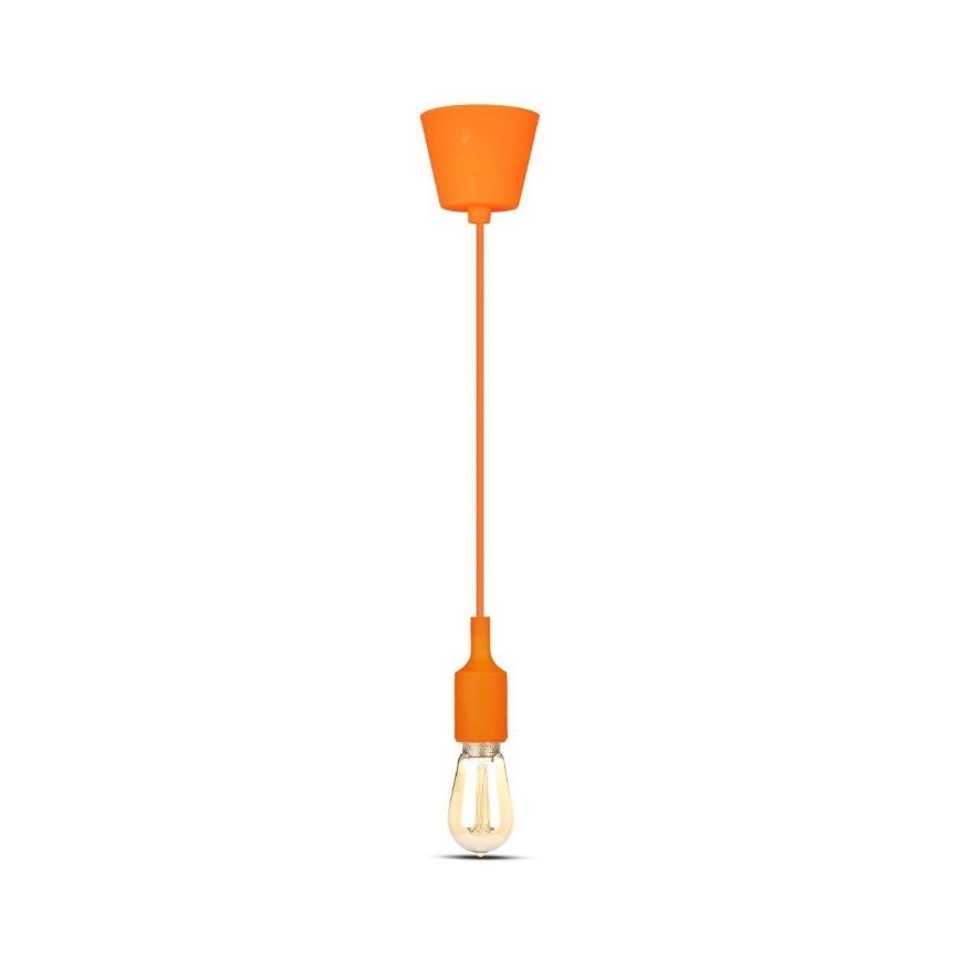 Luster na sajli 1xE27/60W/230V narandžasta