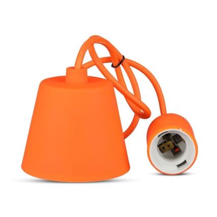 Luster na sajli 1xE27/60W/230V narandžasta