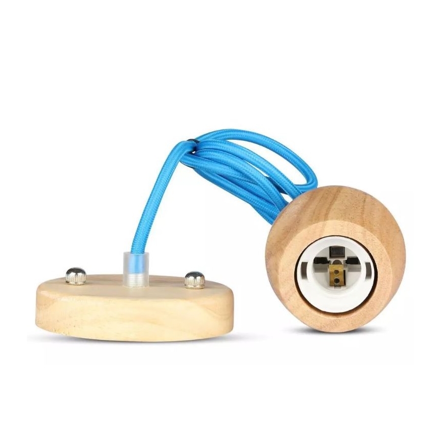 Luster na sajli 1xE27/60W/230V plava