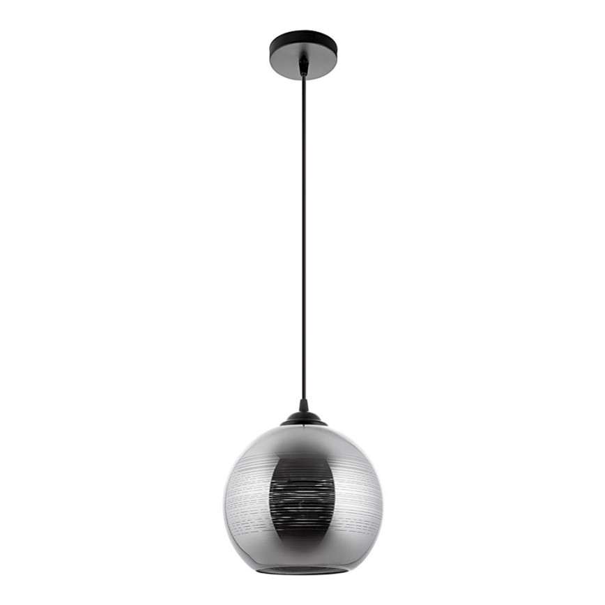 Luster na sajli 1xE27/60W/230V pr. 20 cm crno