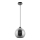 Luster na sajli 1xE27/60W/230V pr. 20 cm crno