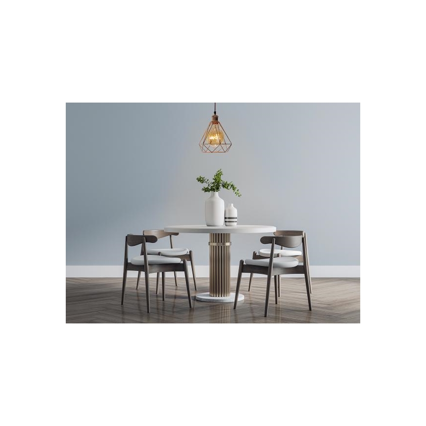 Luster na sajli 1xE27/60W/230V pr. 22 cm bakreno