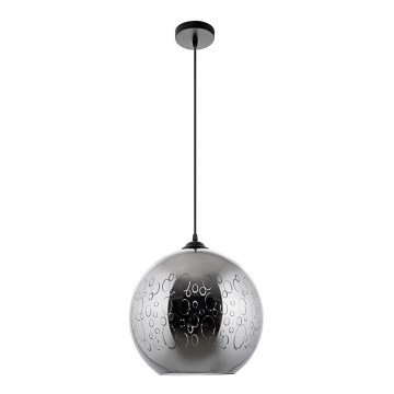 Luster na sajli 1xE27/60W/230V pr. 30 cm crno