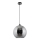 Luster na sajli 1xE27/60W/230V pr. 30 cm crno