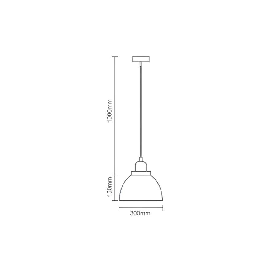 Luster na sajli 1xE27/60W/230V pr. 30 cm
