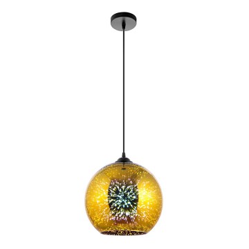 Luster na sajli 1xE27/60W/230V pr. 30 cm zlatna