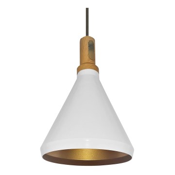 Luster na sajli 1xE27/60W/230V, prečnik 23 cm, bela