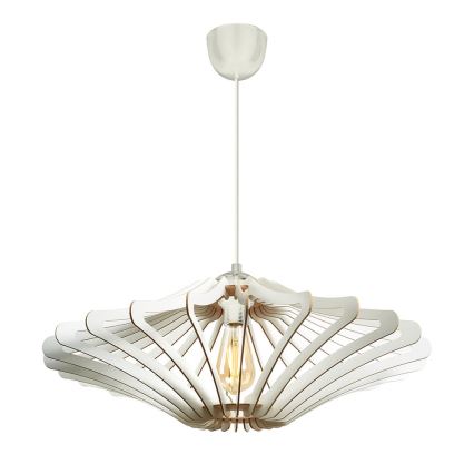 Luster na sajli 1xE27/60W/230V, prečnik 47 cm, bela