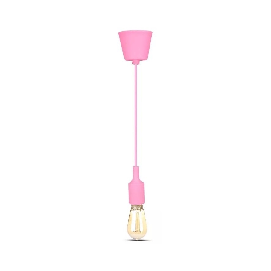 Luster na sajli 1xE27/60W/230V roze