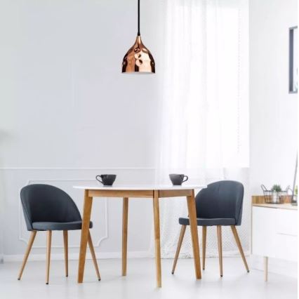 Luster na sajli 1xE27/60W/230V roze zlatna