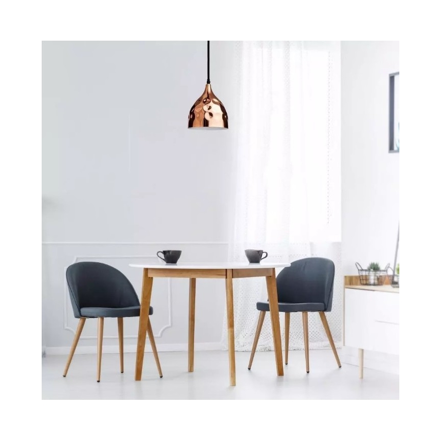 Luster na sajli 1xE27/60W/230V roze zlatna