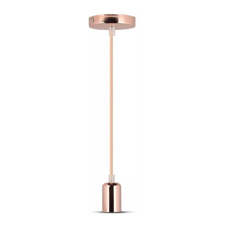 Luster na sajli 1xE27/60W/230V roze zlatna
