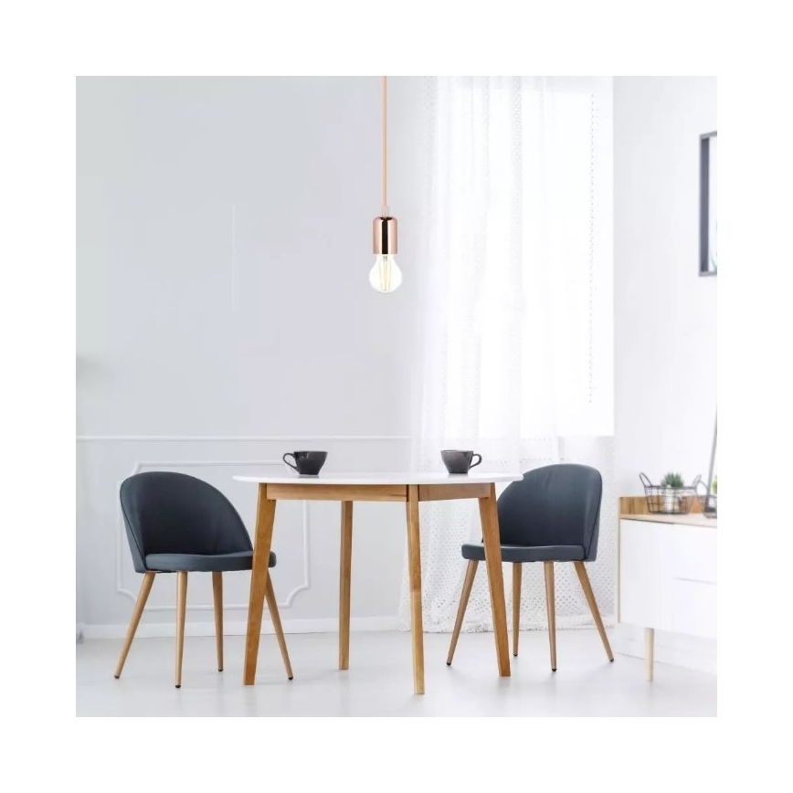 Luster na sajli 1xE27/60W/230V roze zlatna