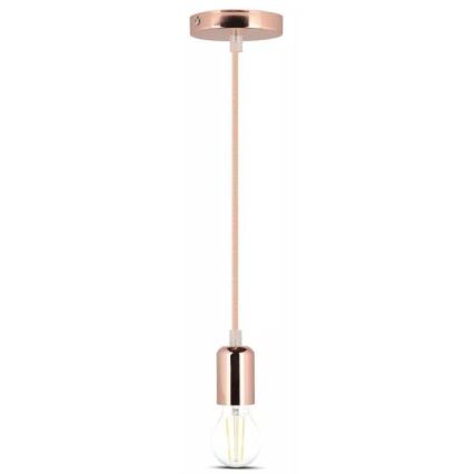 Luster na sajli 1xE27/60W/230V roze zlatna