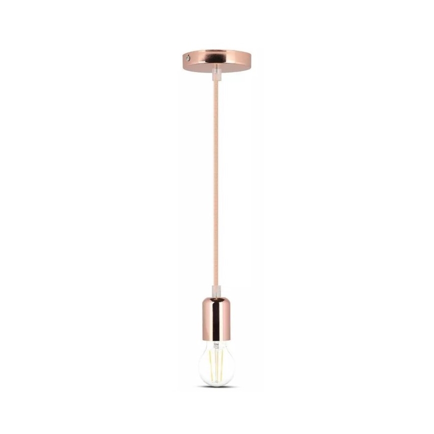 Luster na sajli 1xE27/60W/230V roze zlatna