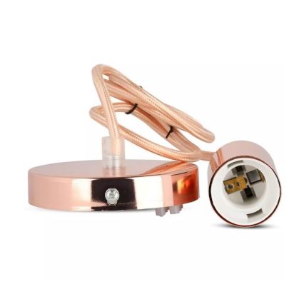 Luster na sajli 1xE27/60W/230V roze zlatna