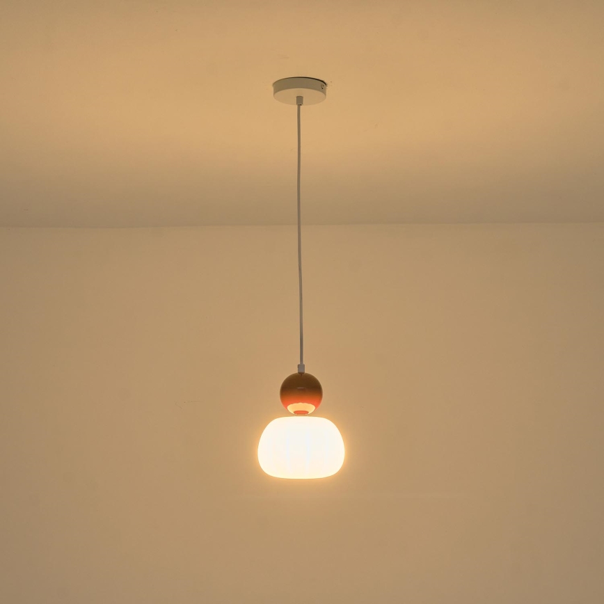 Luster na sajli 1xG9/7W/230V bela/braon