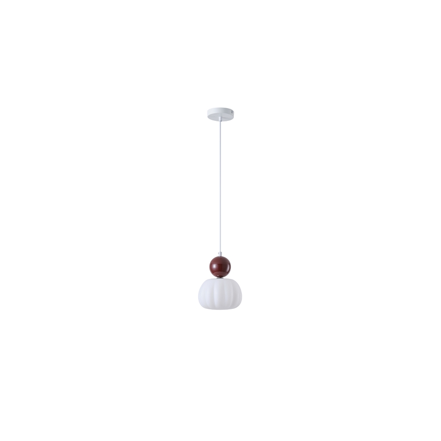 Luster na sajli 1xG9/7W/230V bela/braon