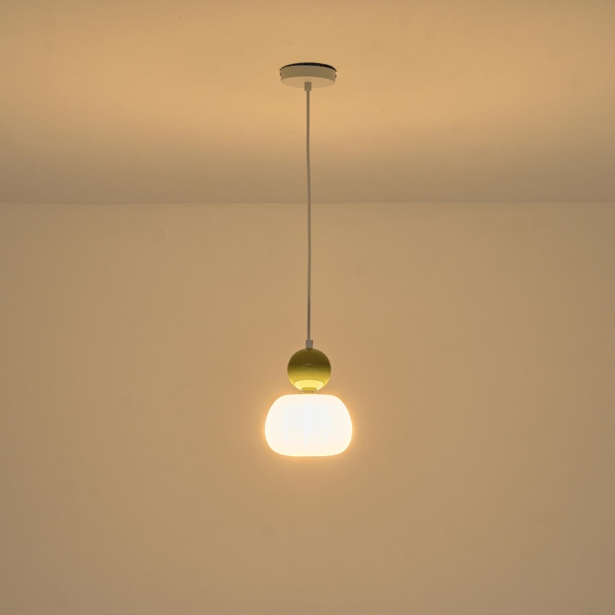 Luster na sajli 1xG9/7W/230V bela/zelena