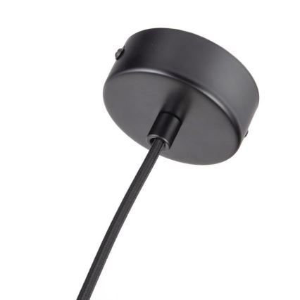Luster na sajli 1xGU10/10W/230V jasen/masivno drvo crno