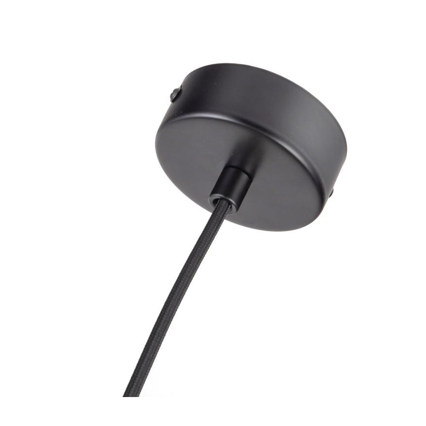 Luster na sajli 1xGU10/10W/230V jasen/masivno drvo crno